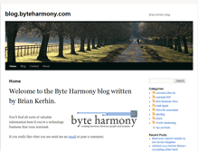 Tablet Screenshot of blog.byteharmony.com